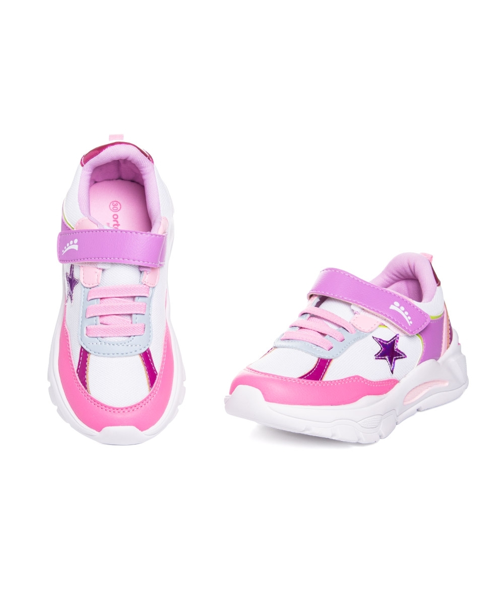 Tênis Infantil Ortopasso Wave Estrela 33/35 Branco
