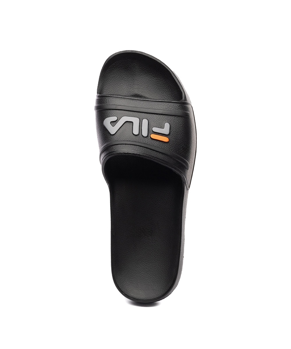 Chinelo Fila Sleek Slide F01sd00010 Preto/laranja