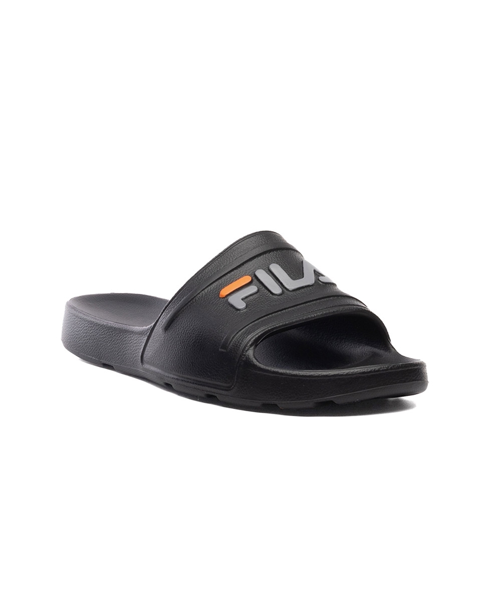 Chinelo Fila Sleek Slide F01sd00010 Preto/laranja
