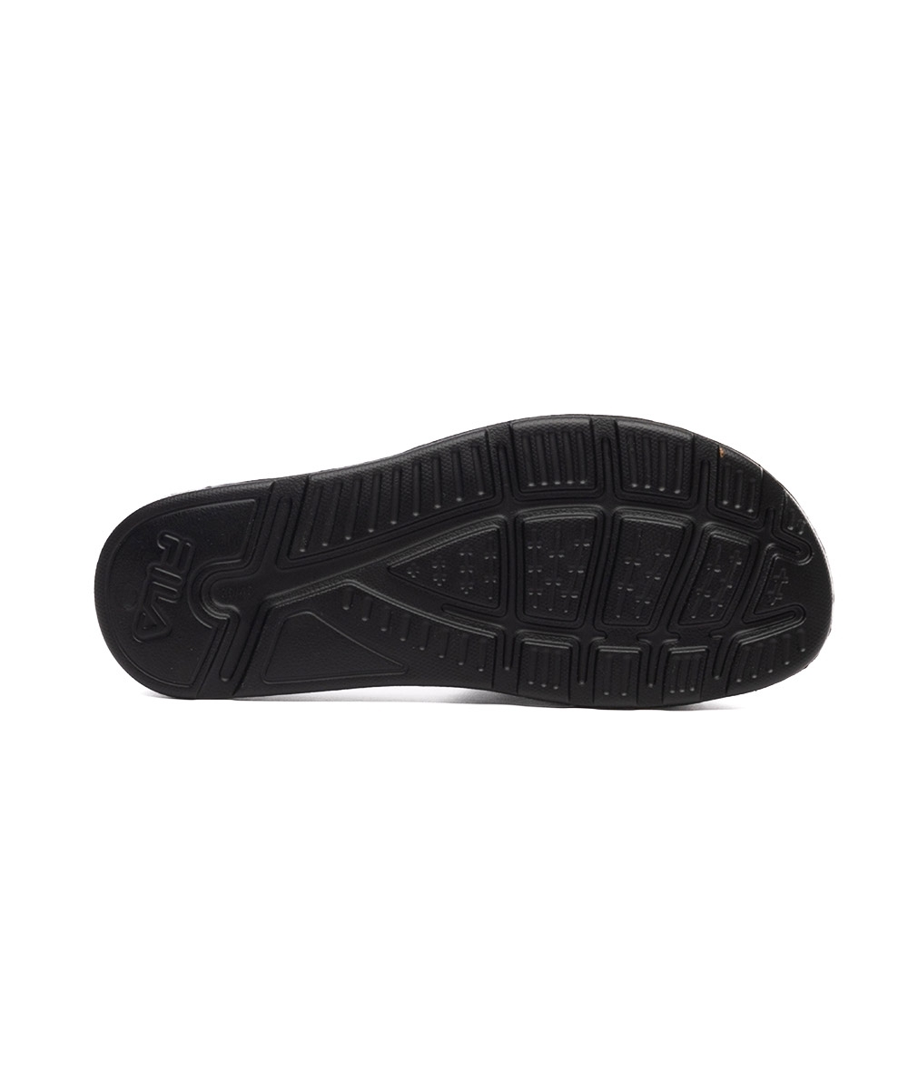 Chinelo Fila Sleek Slide F01sd00010 Preto/laranja