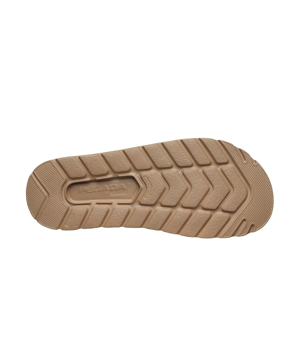 Chinelo Feminino Pegada Grace Couro. Caramelo