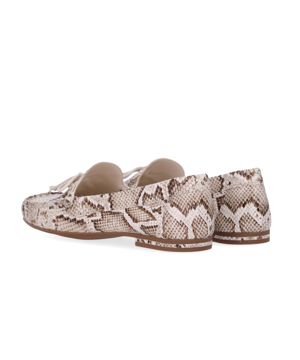 Mocassim Feminino Luz Da Lua Snake Couro Pana