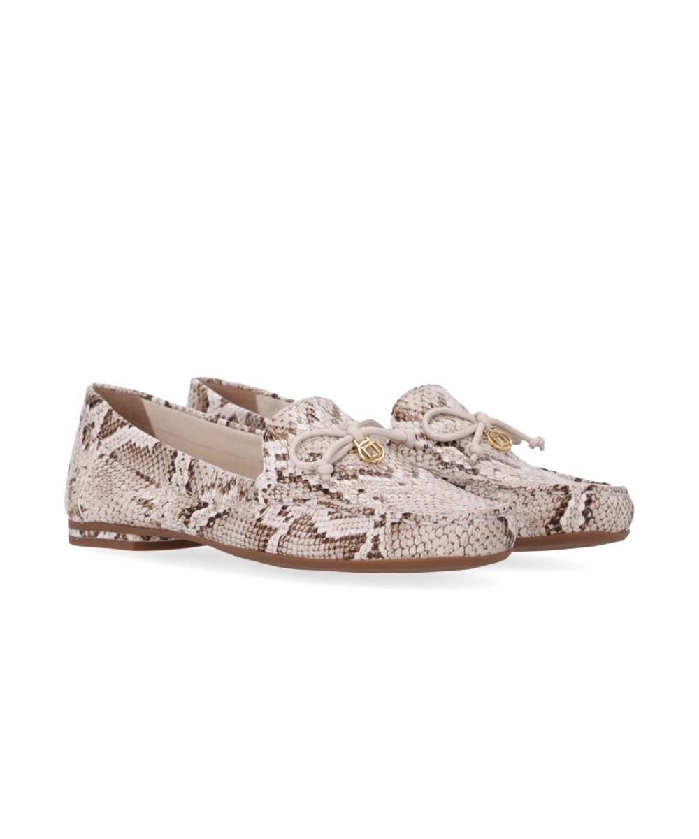Mocassim Feminino Luz Da Lua Snake Couro Pana