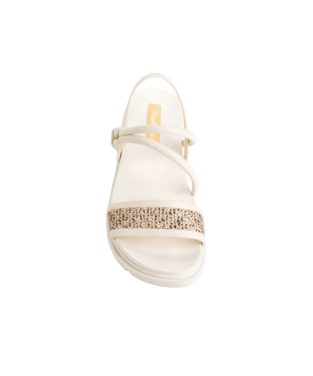 Sandália Infantil Pink Cats Flatform Creme