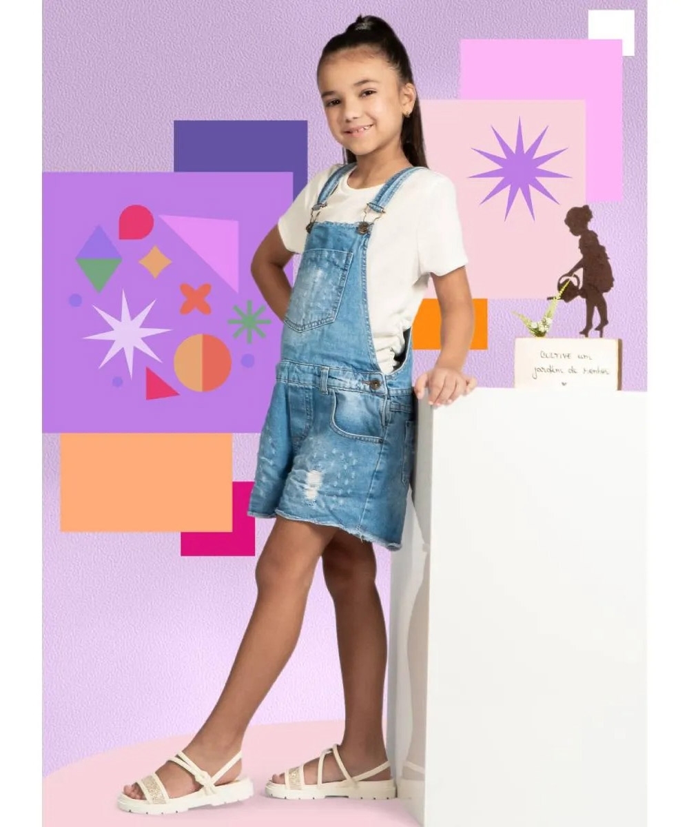 Sandália Infantil Pink Cats Flatform Creme