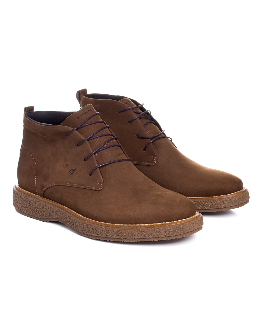 Bota Masculina Rafarillo Chelsea Couro Taupy