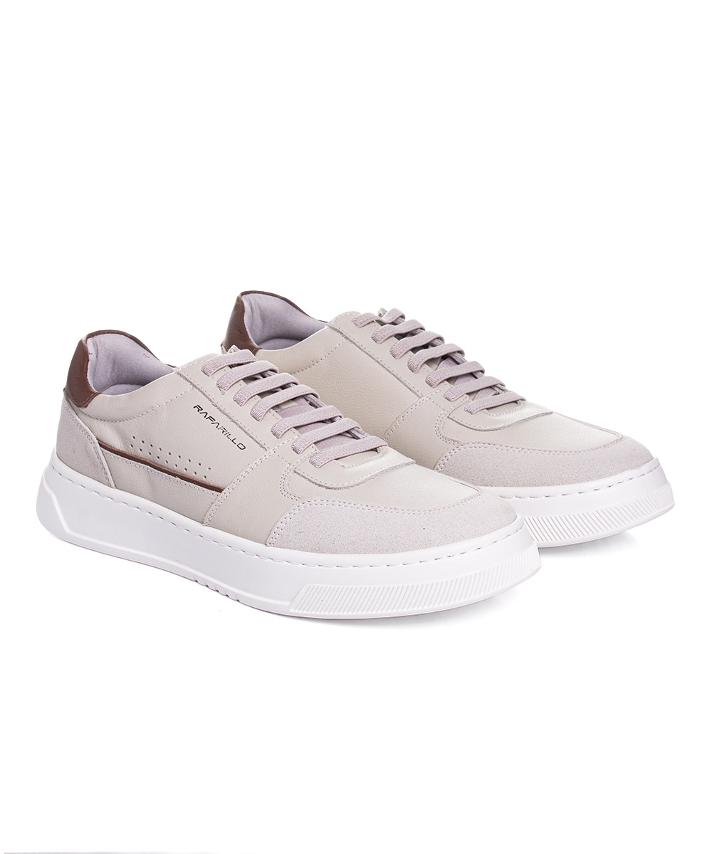Tênis Masculino Rafarillo Max Light Couro Gelo