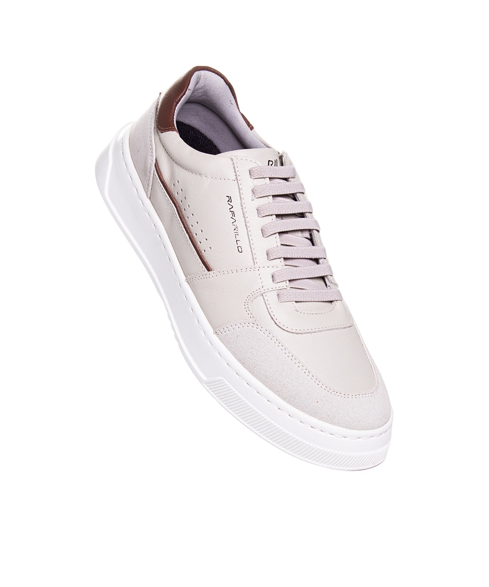 Tênis Masculino Rafarillo Max Light Couro Gelo