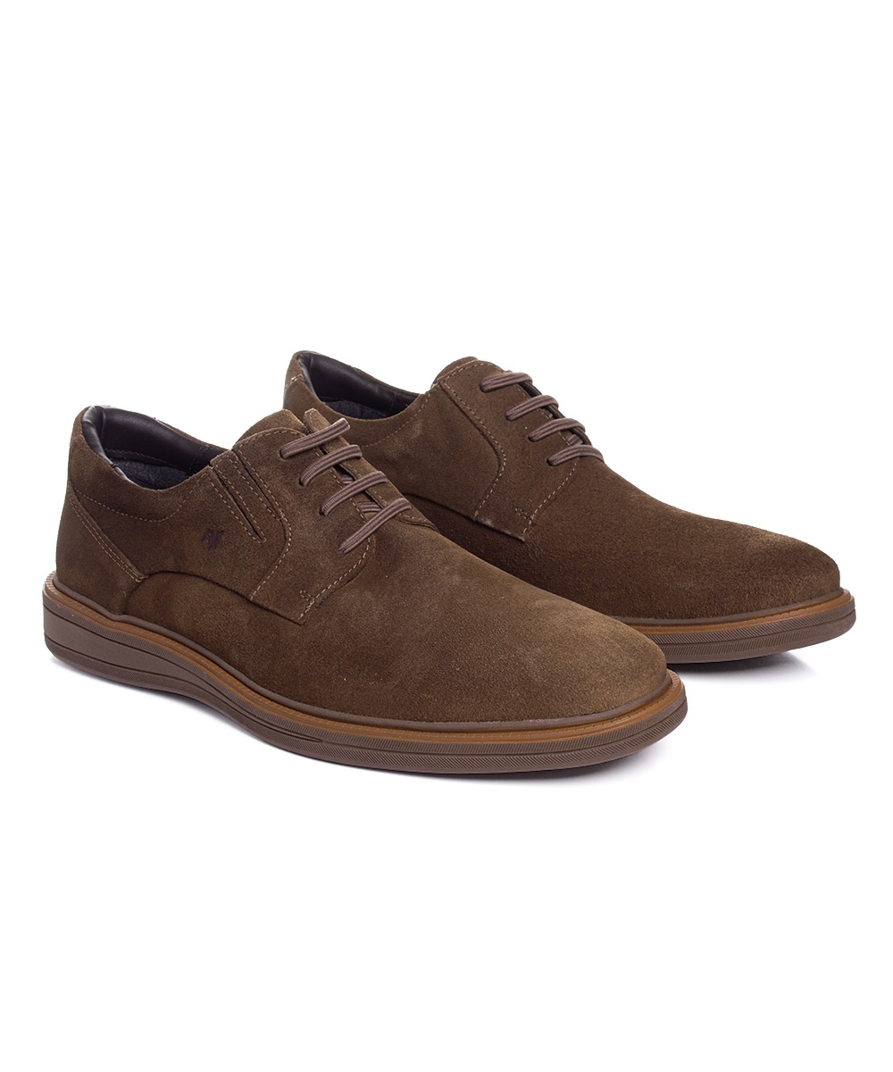 Sapato Masculino Rafarillo Boston Couro Taupy