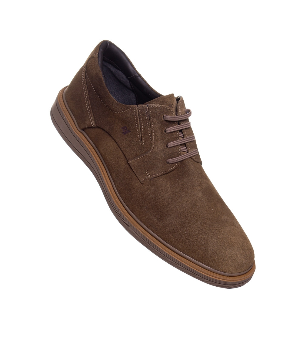 Sapato Masculino Rafarillo Boston Couro Taupy