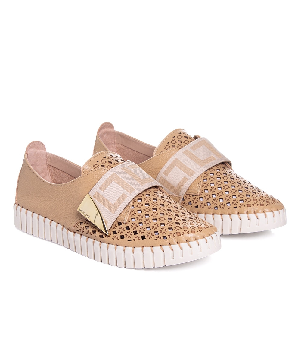 Tênis Feminino Luz Da Lua Casual Couro Natural