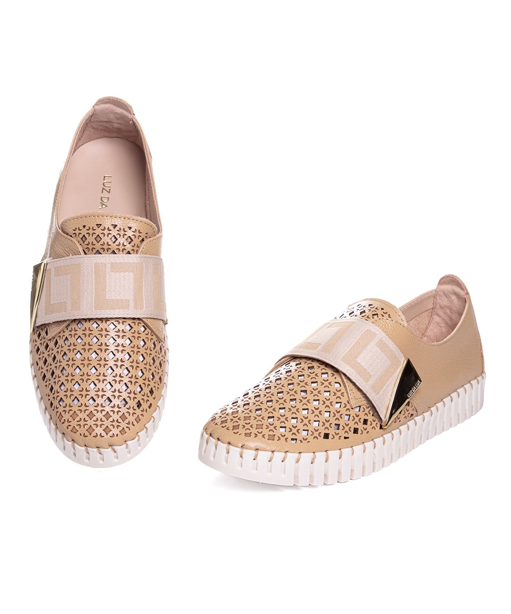 Tênis Feminino Luz Da Lua Casual Couro Natural