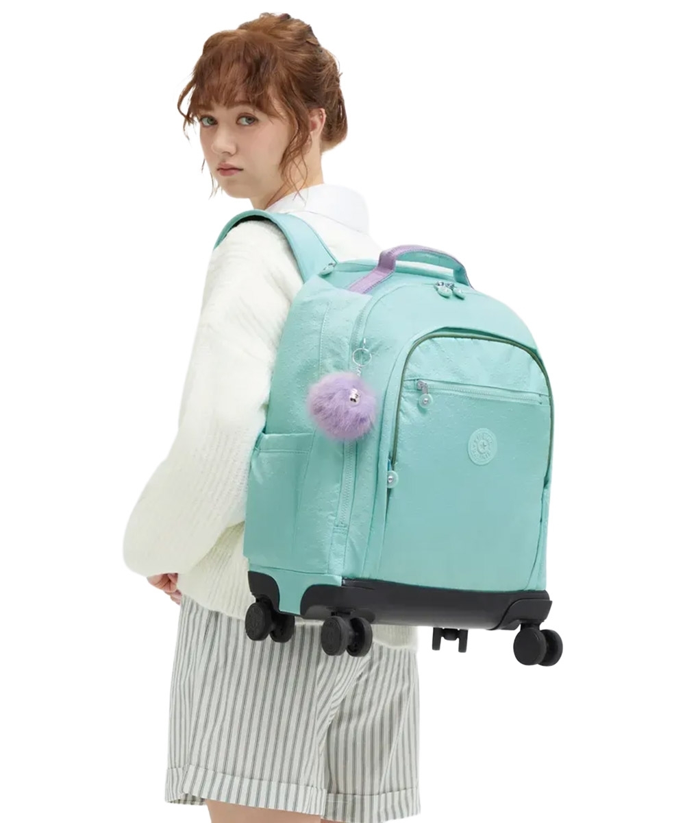 Mochila Kipling New Zea Funky Stars Emb Verde Agua