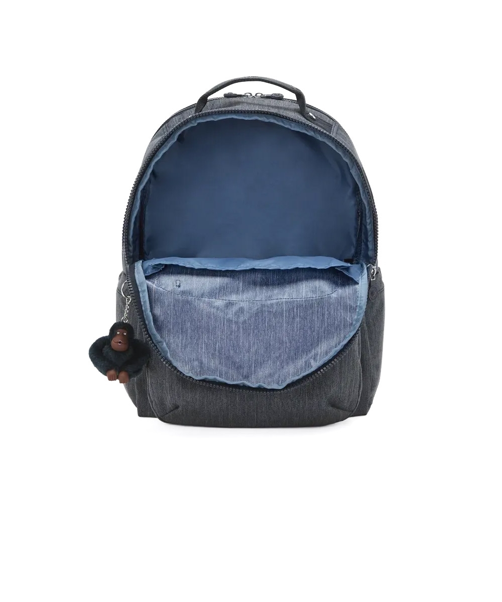 Mochila Kipling Seoul Lap Marine Navy Marinho
