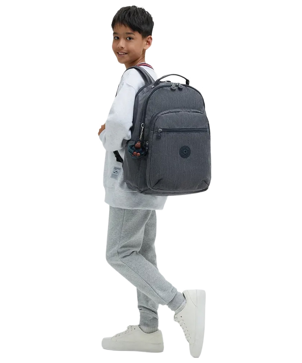 Mochila Kipling Seoul Lap Marine Navy Marinho