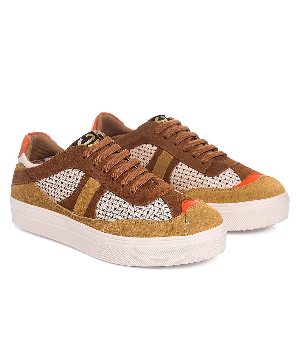 Tênis Feminino Orcade Thai Laser Couro Bege