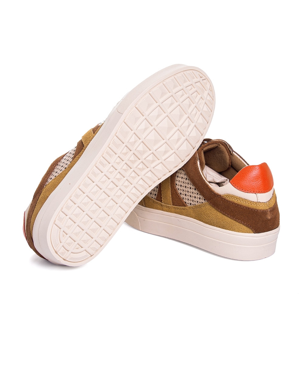 Tênis Feminino Orcade Thai Laser Couro Bege
