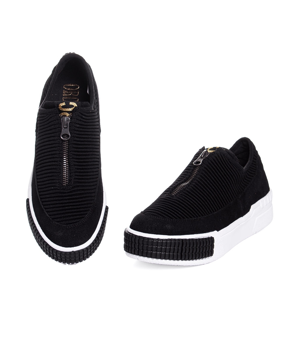 Tênis Feminino Orcade Slip On Preto