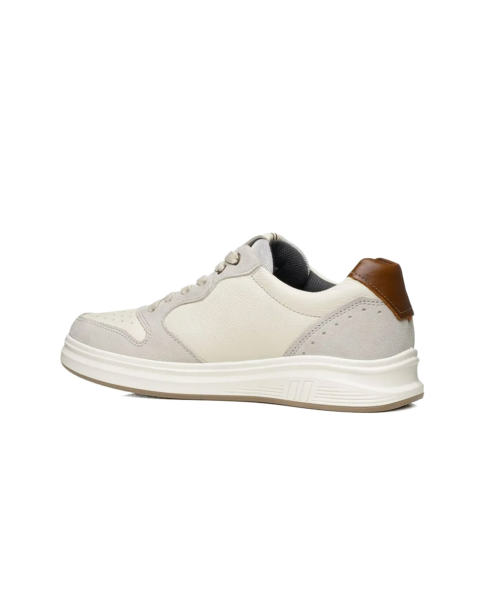 Tênis Masculino Pegada Casual Couro Bege