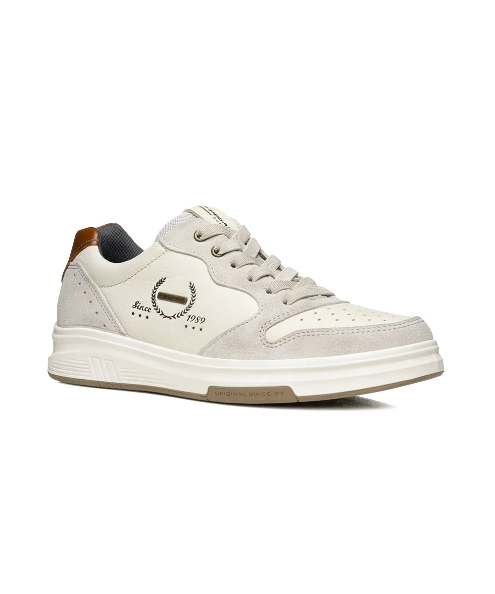 Tênis Masculino Pegada Casual Couro Bege