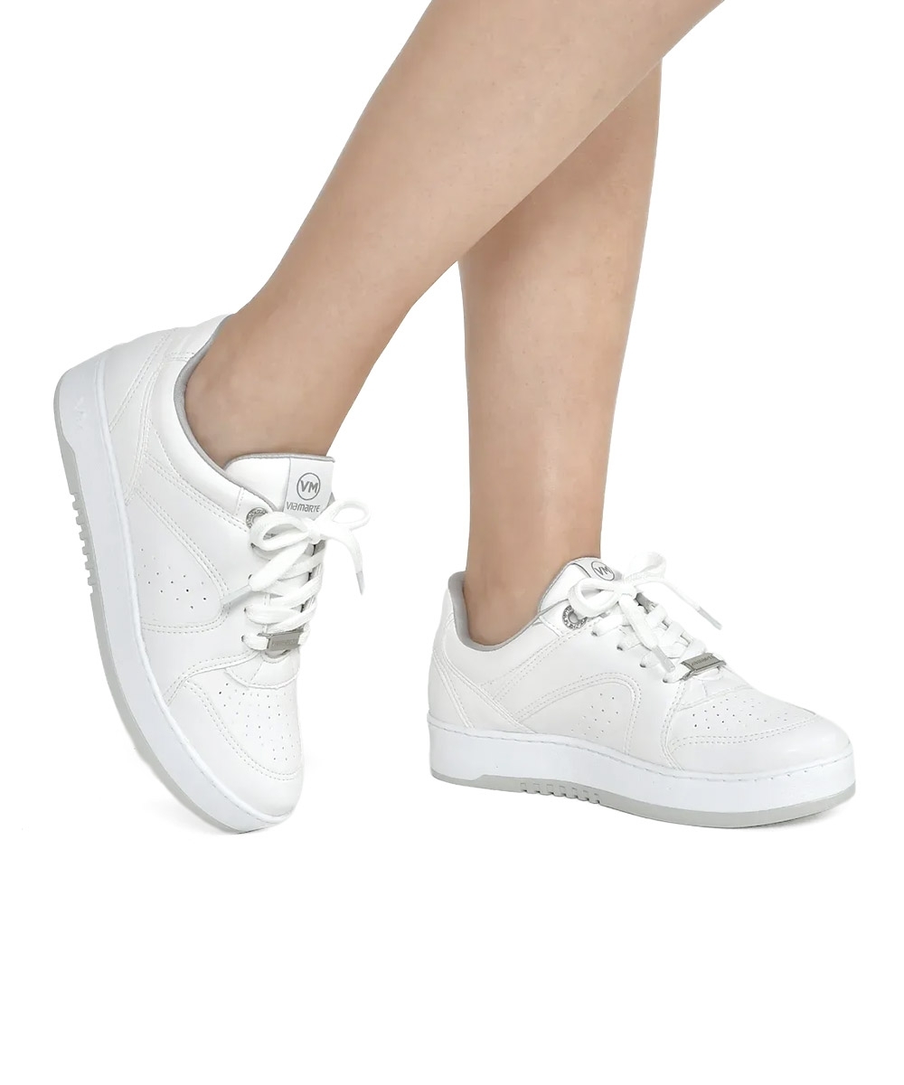 Tênis Feminio Via Marte Flat Casual Branco