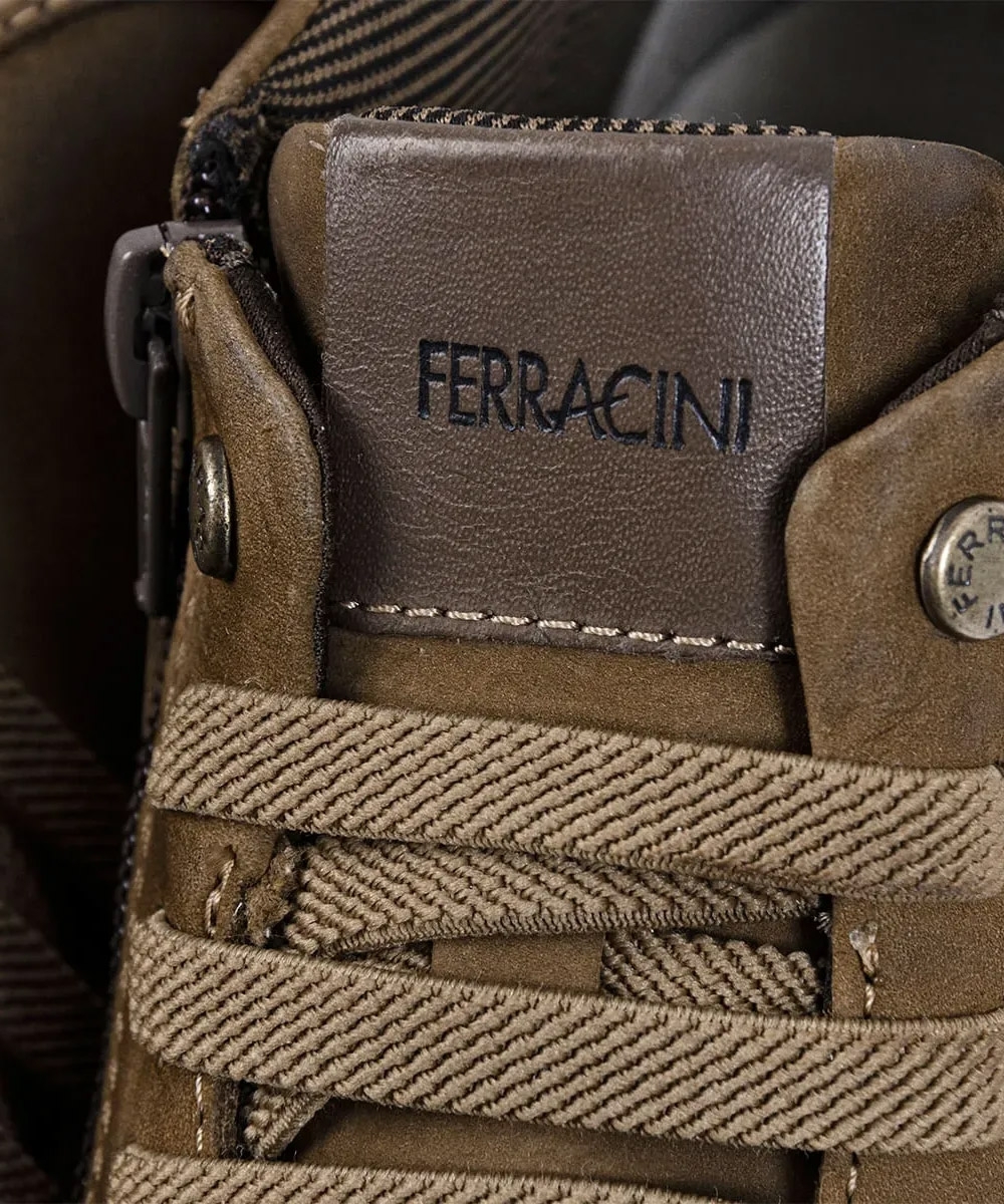 Sapatênis Ferracini Masculino New Blady Couro Areia
