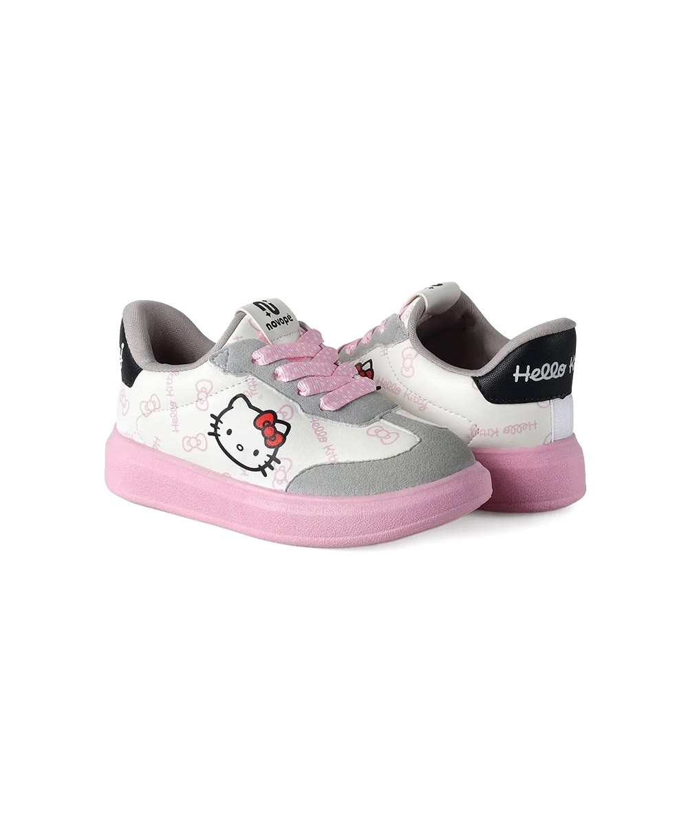 Tênis Infantil Novopé Hello Kitty Cadarços 28/32 Multicolor