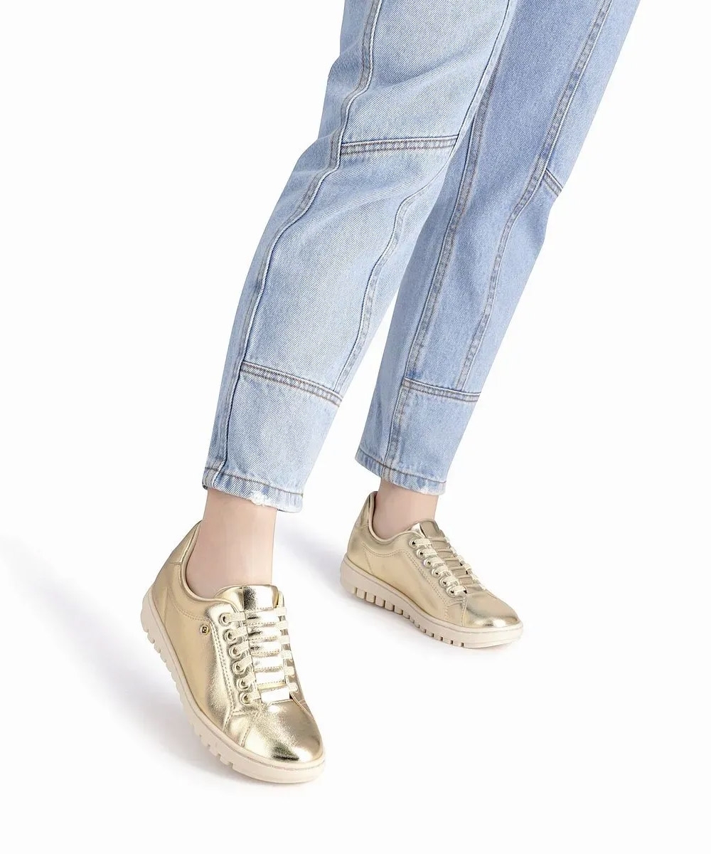 Tênis Feminino Piccadilly Calce Fácil. Ouro