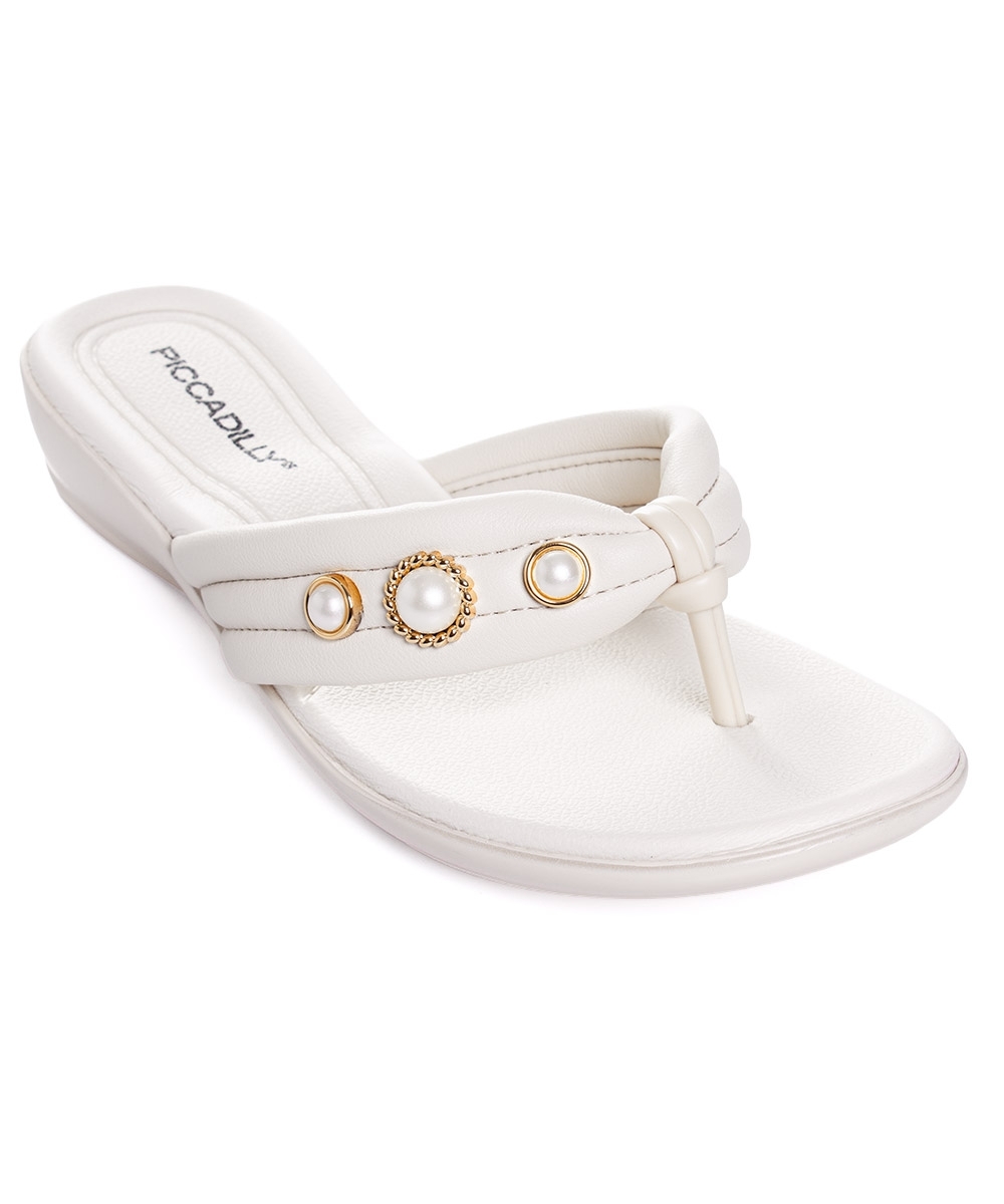 Tamanco Flat Piccadilly Camila Wide Fit. Off White