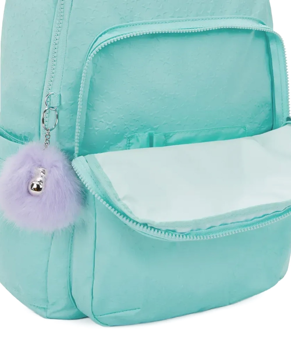 Mochila Kipling Seoul Funky Stars Emb Verde Agua