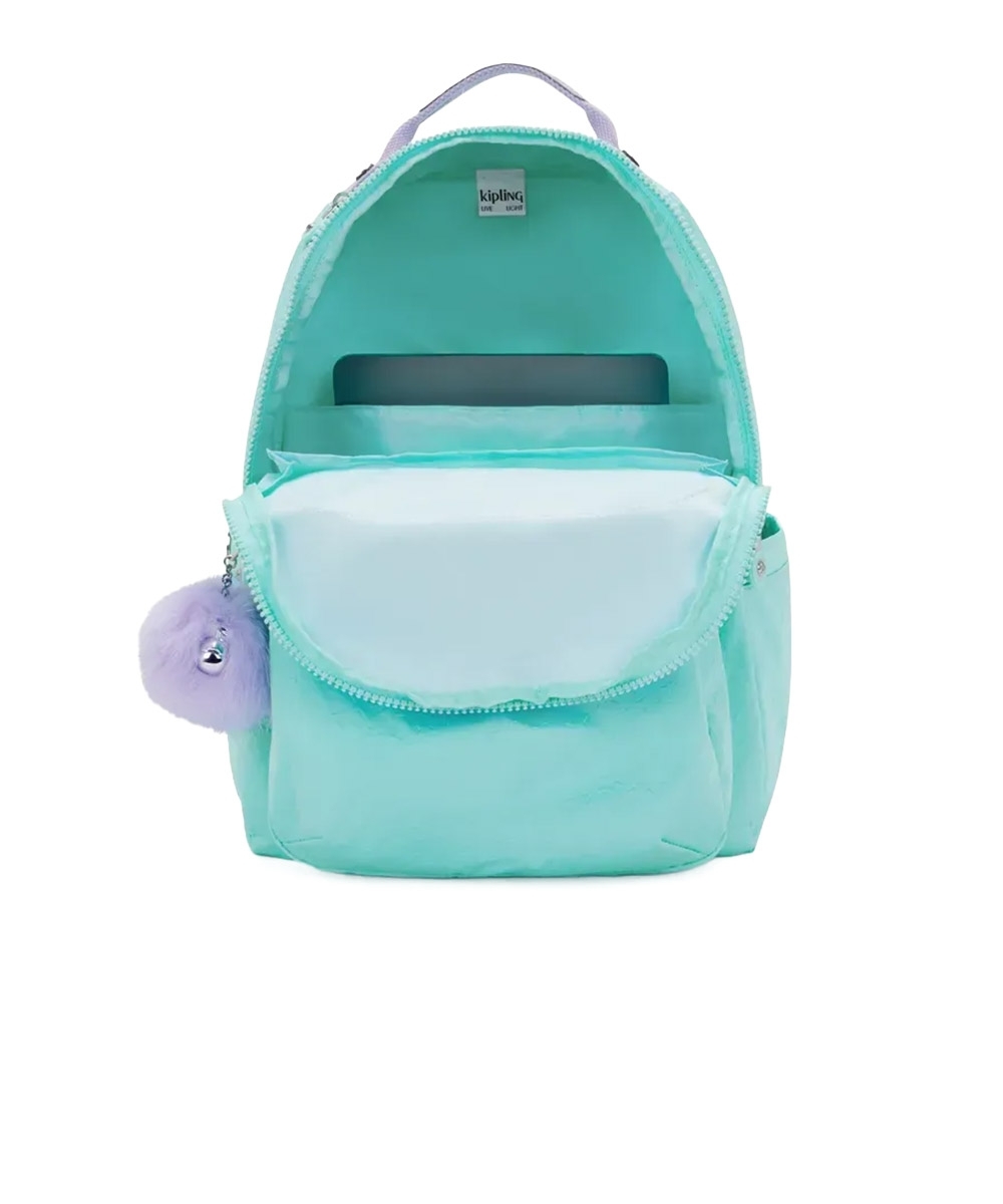 Mochila Kipling Seoul Funky Stars Emb Verde Agua