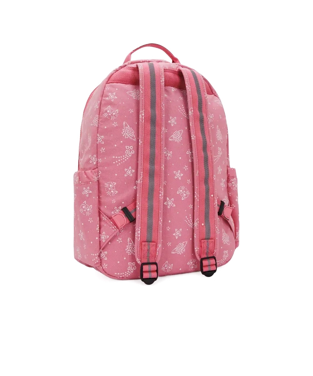 Mochila Kipling Seoul Glitter Cats Rosa