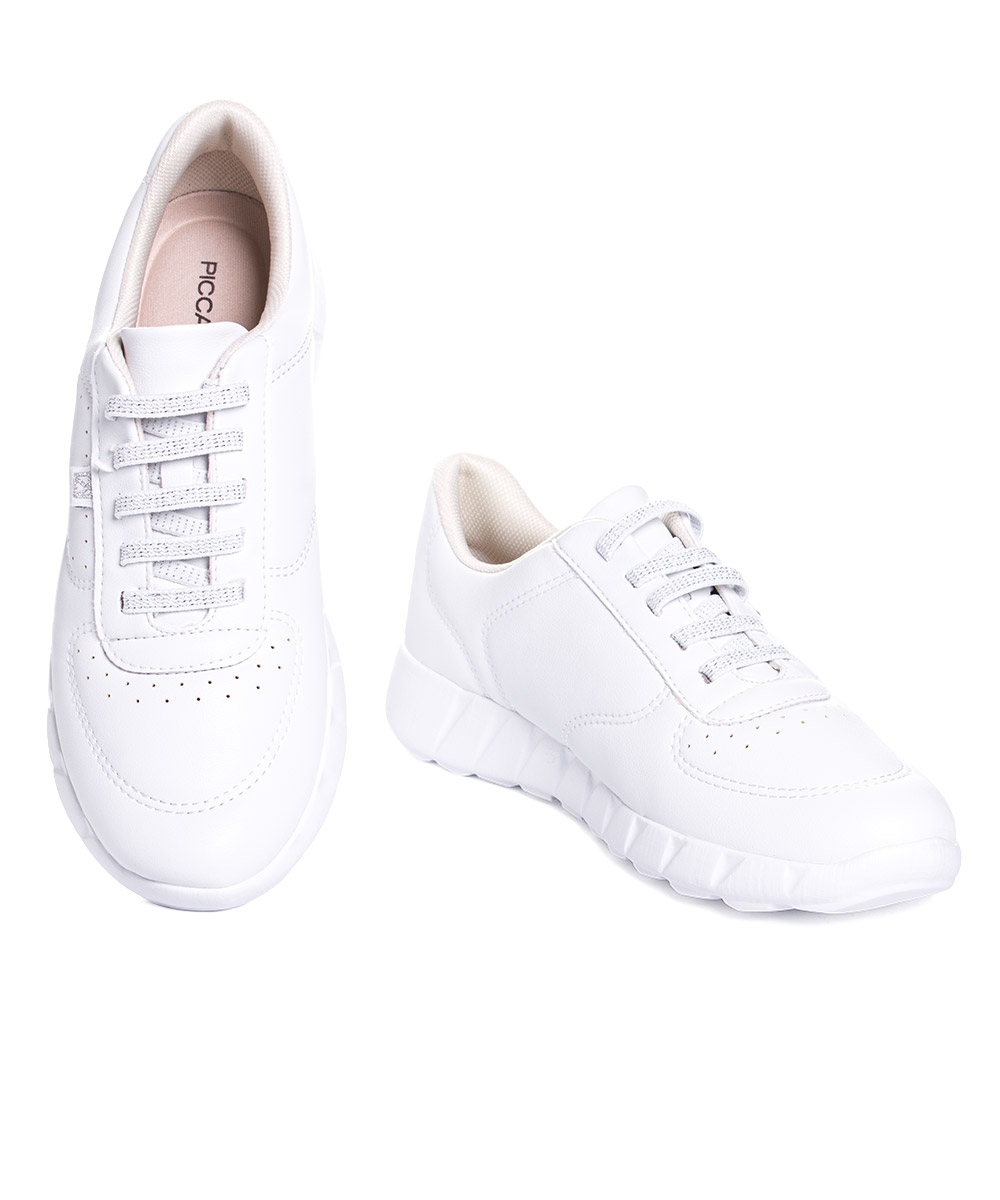 Tênis Feminino Piccadilly Fabi Calce Fácil. Branco