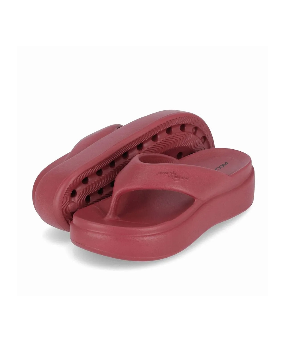 Tamanco Piccadilly Marshmallow Flatform Vinho