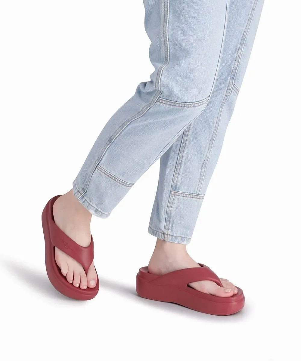 Tamanco Piccadilly Marshmallow Flatform Vinho