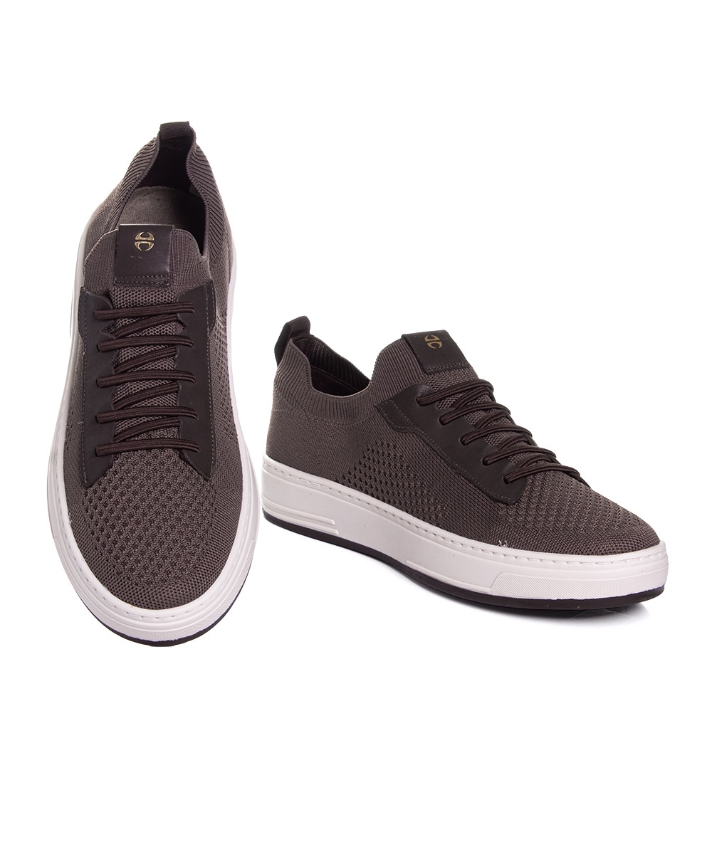 Tênis Masculino Ferriceli Knit Rover Marrom