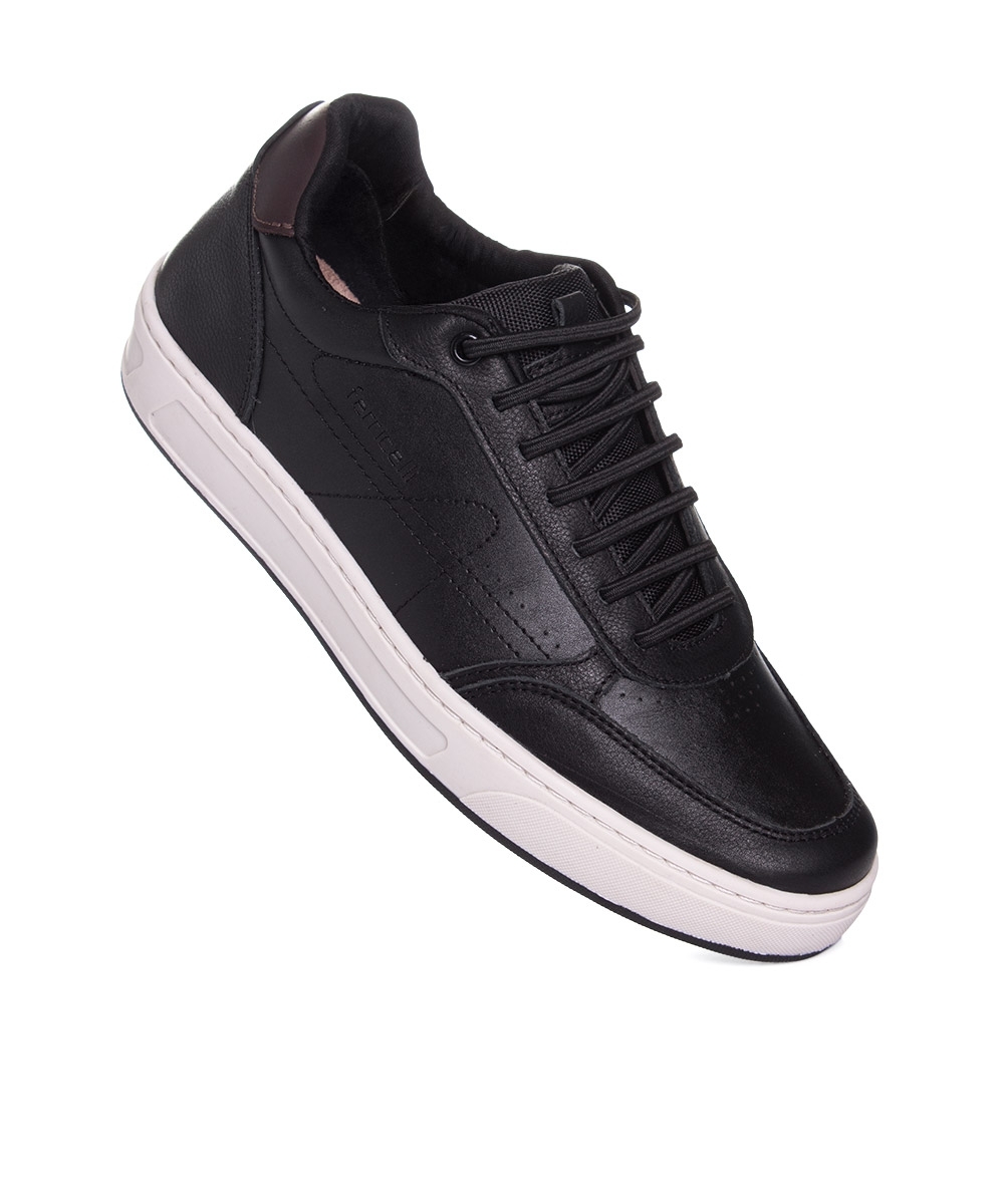 Tênis Masculino Ferriceli Casual Couro Preto