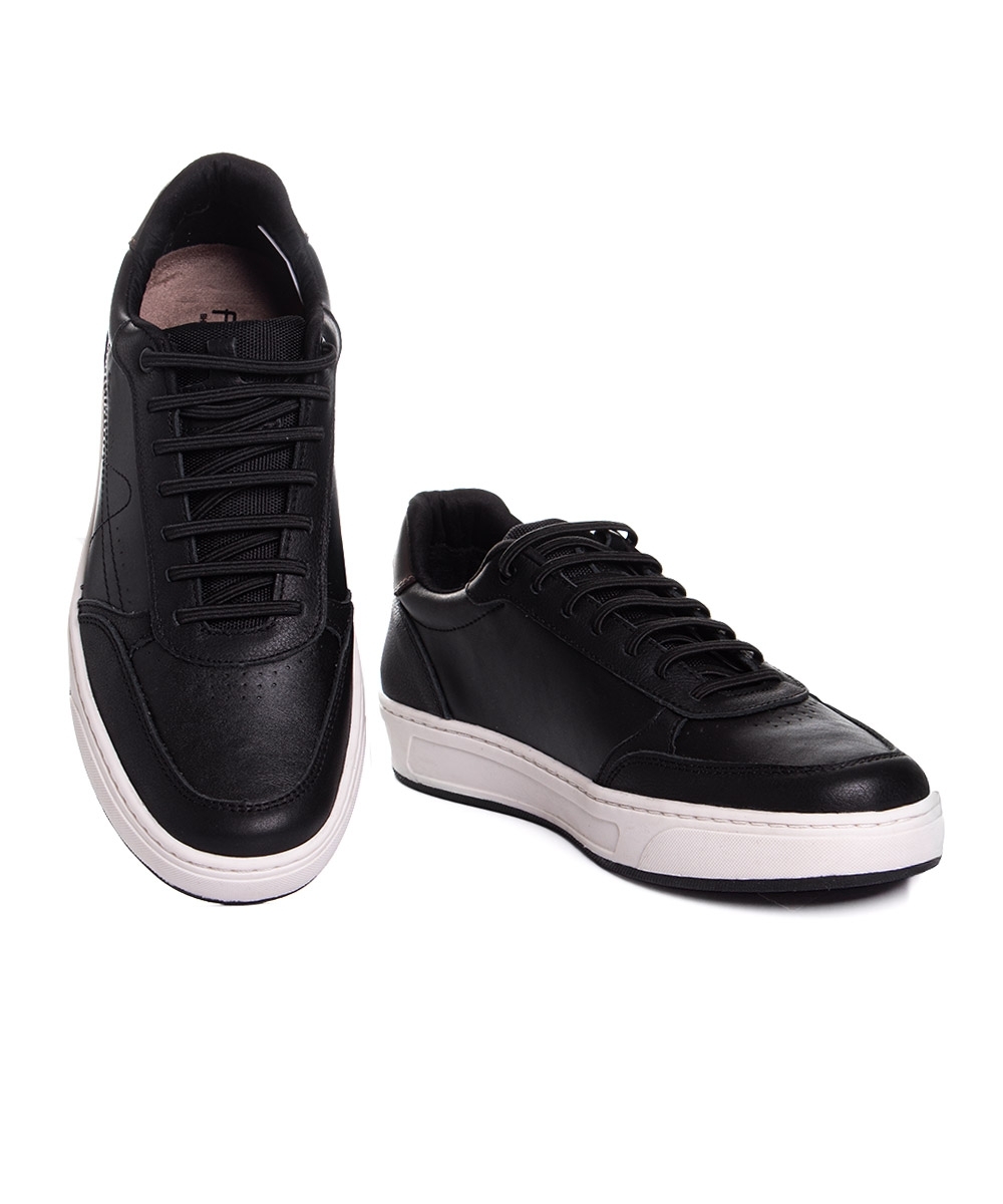 Tênis Masculino Ferriceli Casual Couro Preto