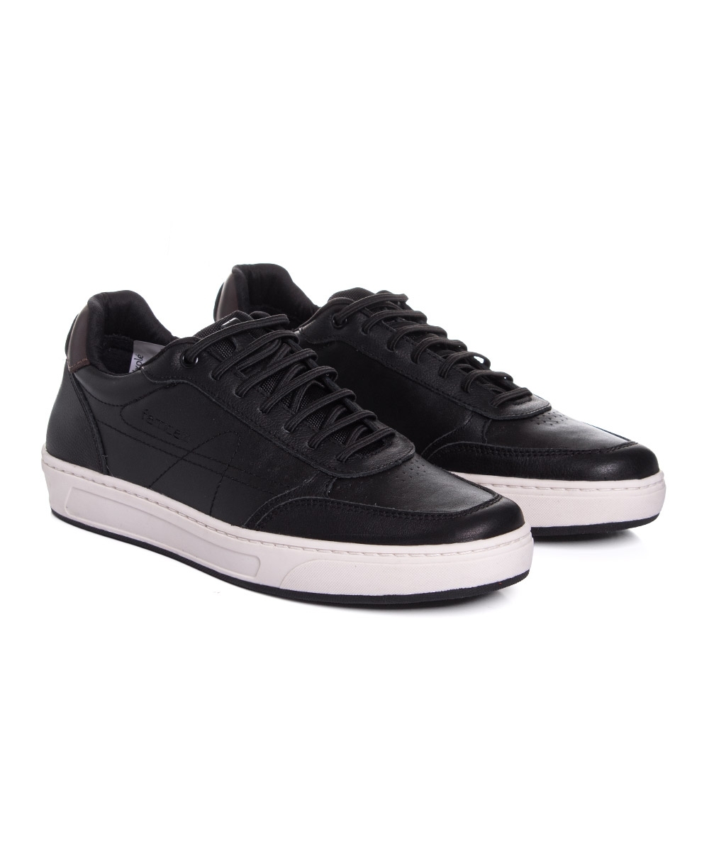 Tênis Masculino Ferriceli Casual Couro Preto