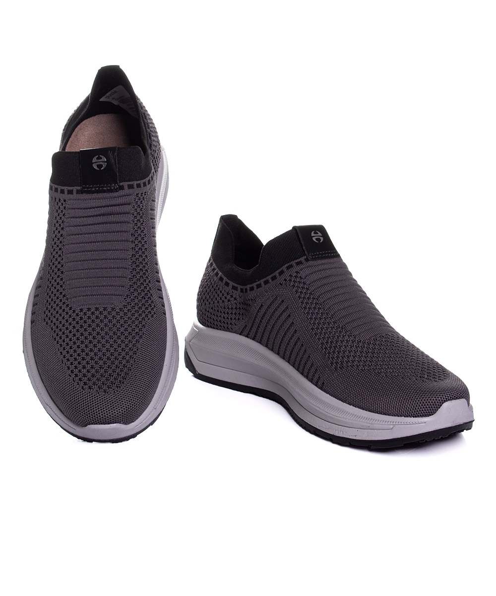 Tênis Masculino Ferriceli Knit Etron Chumbo