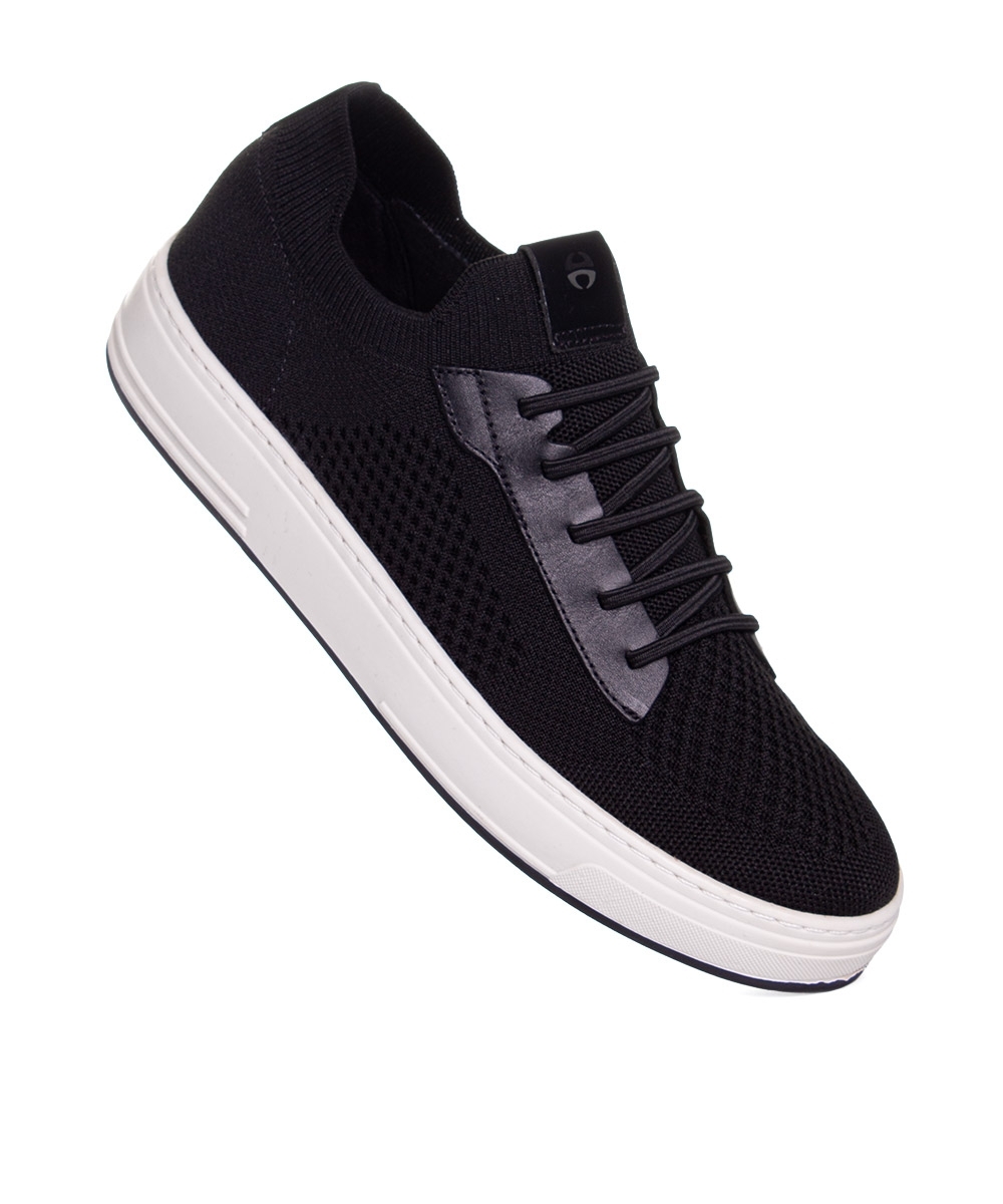 Tênis Ferriceli Knit Rover Tamanho Especial Preto