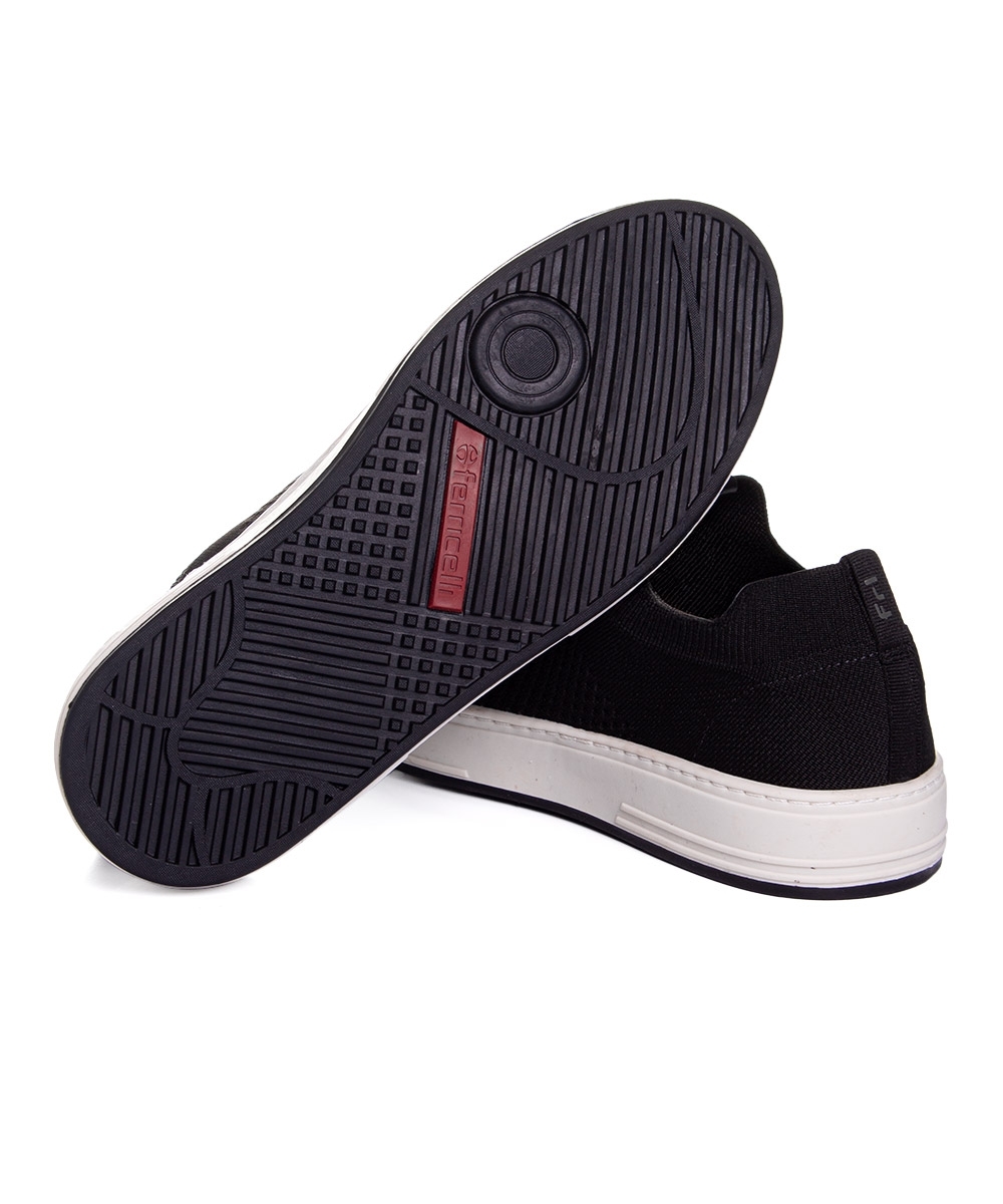 Tênis Ferriceli Knit Rover Tamanho Especial Preto