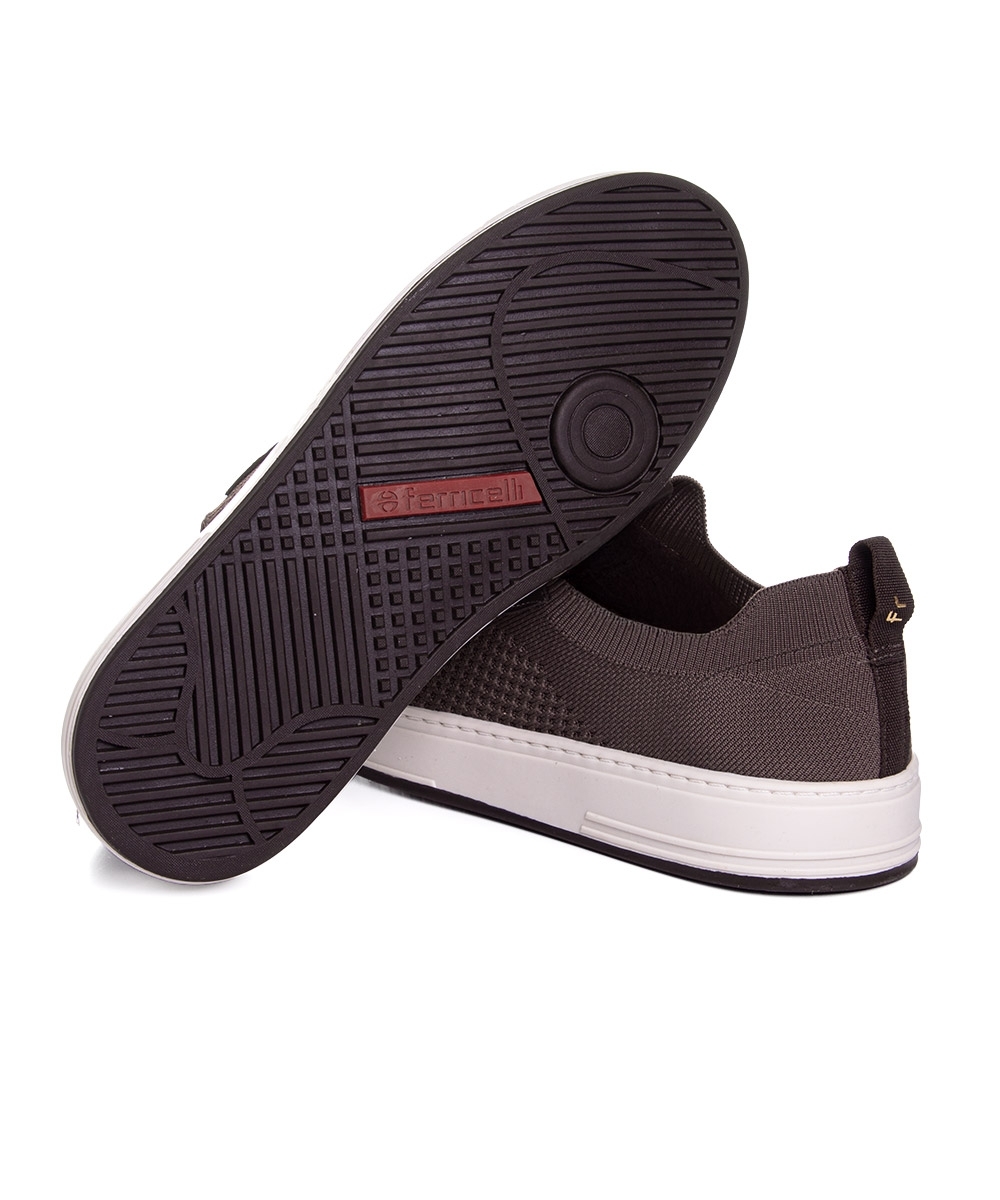 Tênis Ferriceli Knit Rover Tamanho Especial Marrom