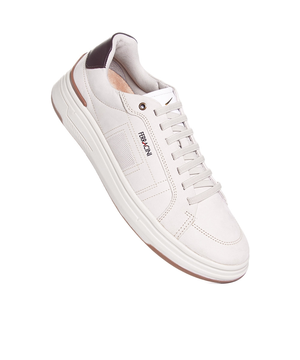 Tênis Ferracini Masculino Locker Couro Cinza