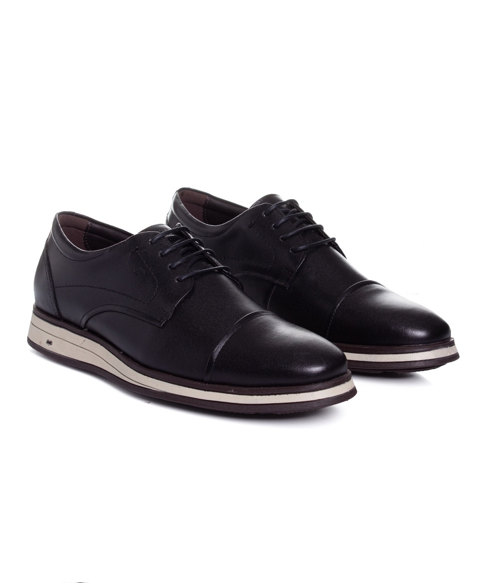Sapato Masculino Jota Pe Air Morgan Couro Preto