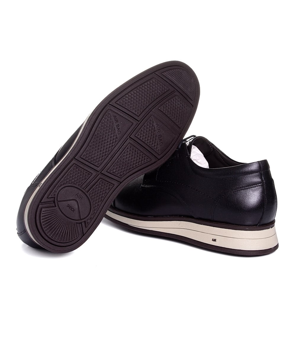 Sapato Masculino Jota Pe Air Morgan Couro Preto