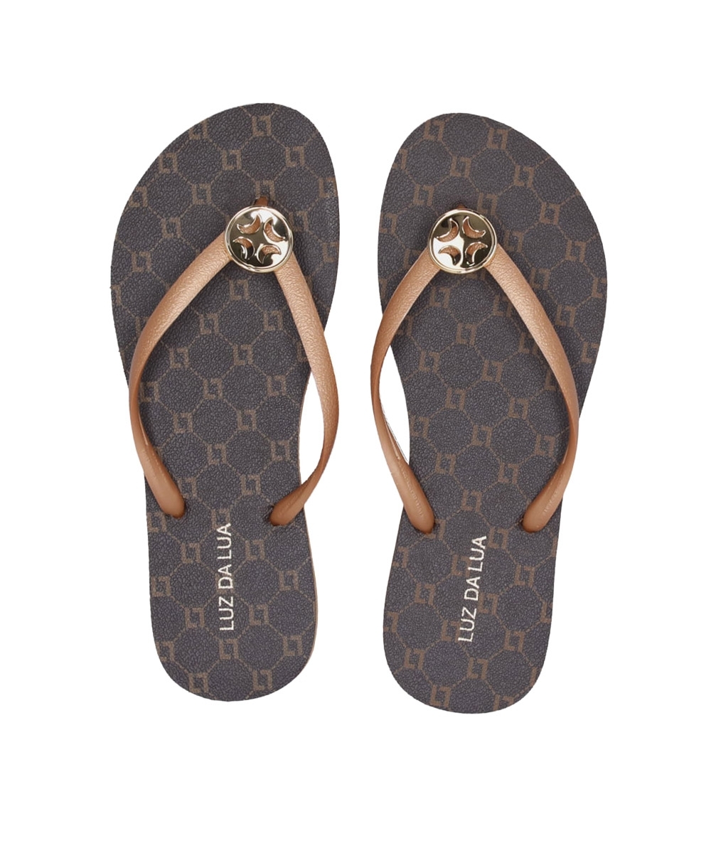 Chinelo Feminino Luz Da Lua Rubber Monograma MOCA