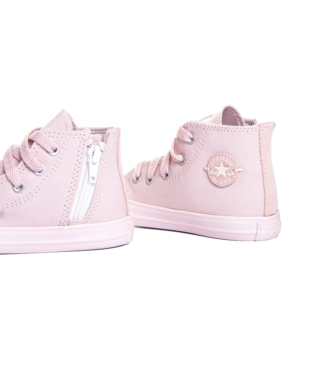 Tênis Infantil All Star Cano Alto Zip Modern Creme