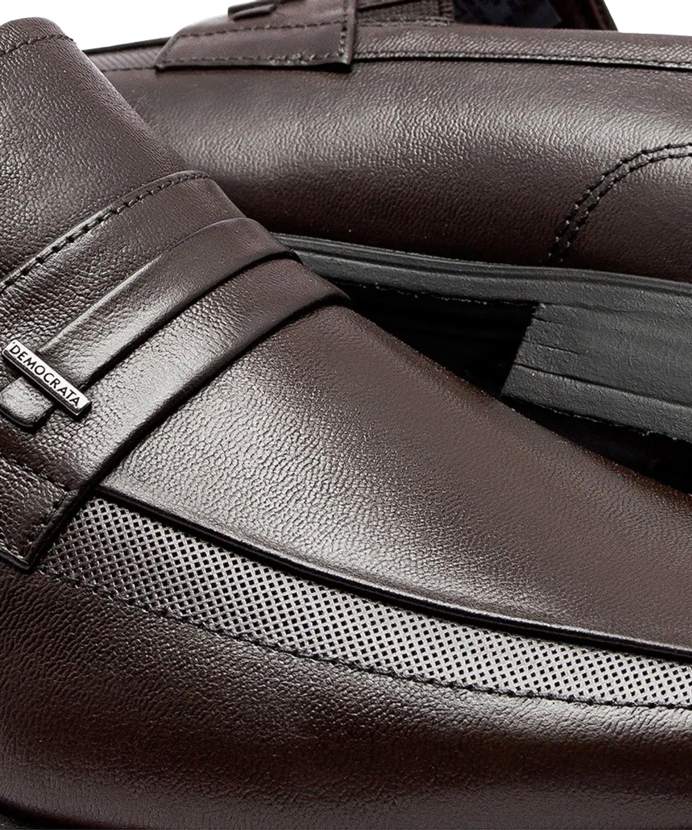 Sapato Masculino Democrata Unique Couro Café