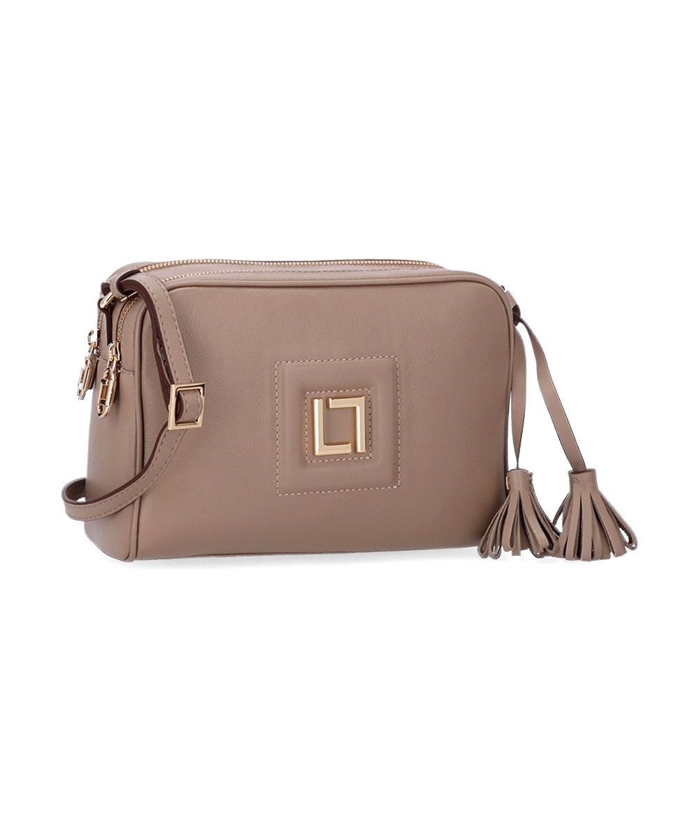 Bolsa Luz Da Lua Tiracolo New Ridge Couro Off White